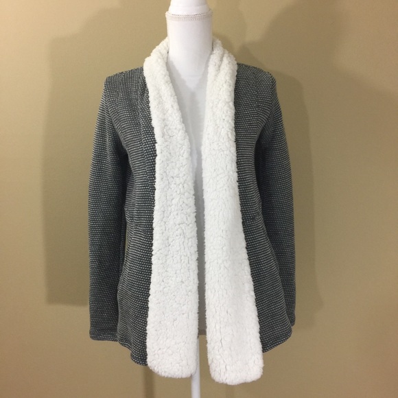 BB Dakota Sweaters - Jack BB Dakota white Gray Collar cardigan jacket